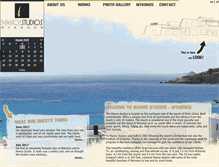 Tablet Screenshot of manos-studios-mykonos.com